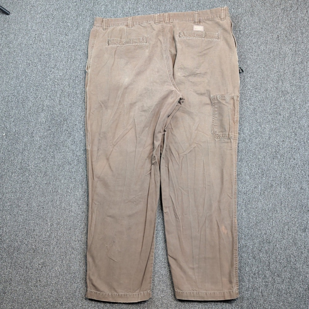 Columbia Gorpcore Utility Canvas Pants 44x32 Brown Rugged Workwear Hiking Cargo - Picture 5 of 13